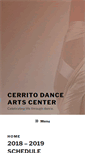 Mobile Screenshot of cerritodancearts.com